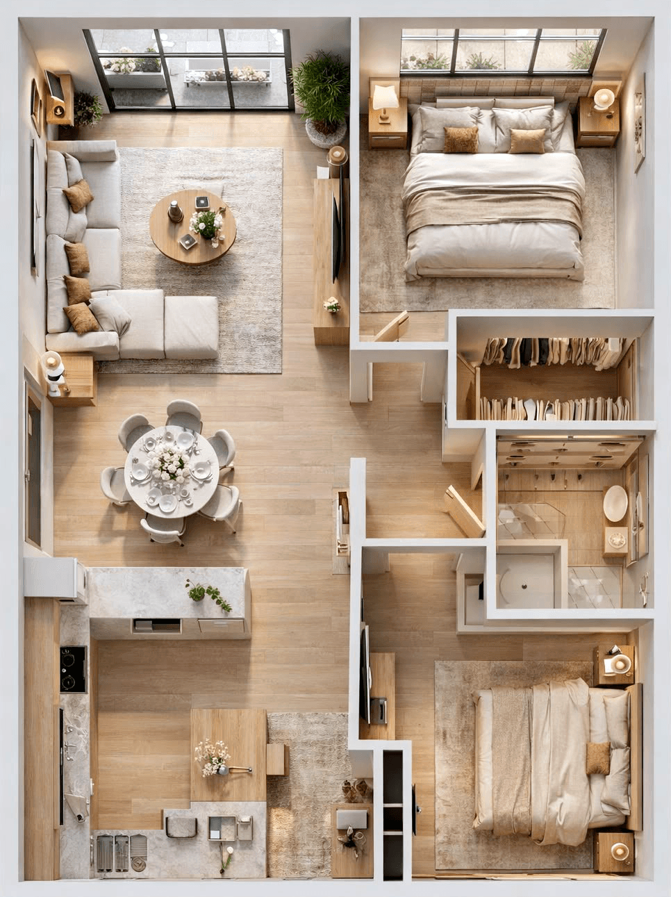 Hogar mediano — plan estándar